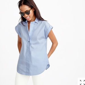 00P J Crew popover - Oxford blue
